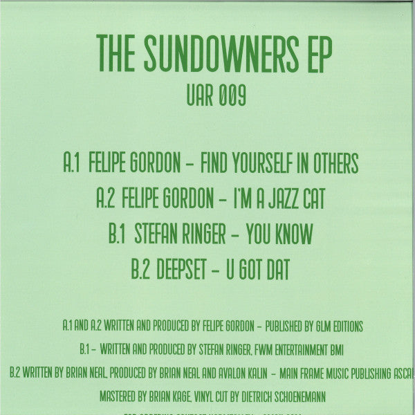 Felipe Gordon, Stefan Ringer, Deepset - The Sundowners EP